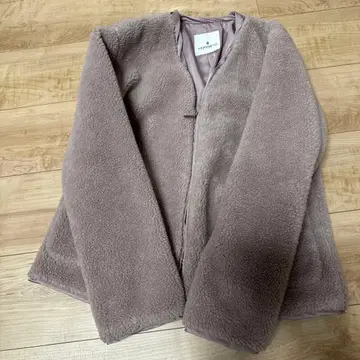 레어 노카라 보아 블루종 자켓 빅 포켓 38