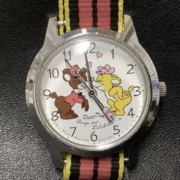 빈티지 SEIKO 디즈니 타임 봉고&루루벨 손목시계