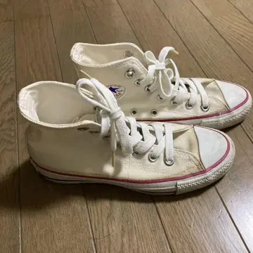 컨버스 화이트 하이컷 스니커즈