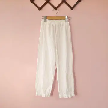 Vintage Cotton Lace Trim Pants
