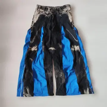 리메이크 데님 팬츠 트랙 팬츠 데님 팬츠