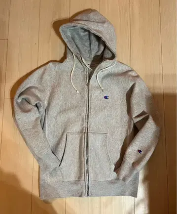 챔피온 리버스 위브 풀 집업 후드티 스톰 쉘