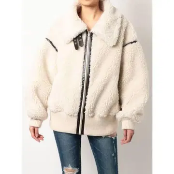 GYDA 보아 자켓 화이트