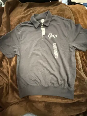 Gap 다크 그레이 피케 셔츠 1969