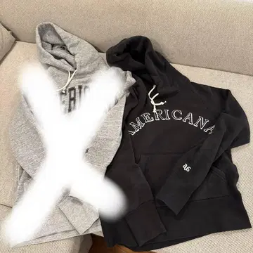 Americana 후드티 블랙