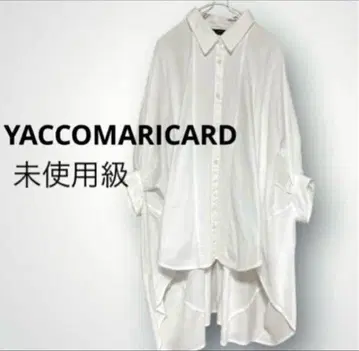 [미사용급] YACCOMARICARD 코튼 셔츠 화이트 셔츠 원피스 레어