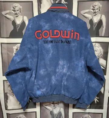 GOLDWIN 타이다이풍 하프 지퍼 플리스