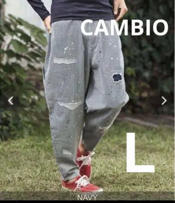 CAMBIO(캄비오) Hickory Denim 페인터 팬츠 L