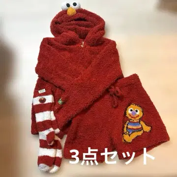 젤라또피케 엘모 후드티 & 숏팬츠 룸삭스 3점 SET