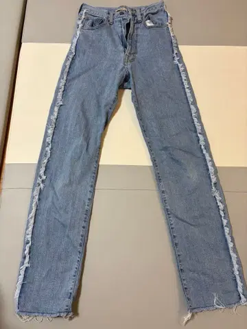 mystic 프린지 부착 데님 팬츠 사이즈 1