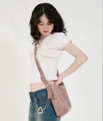 당일 발송 tinajojun 숄더백 버클백 핑크 브라운 계열