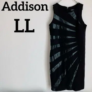Addison [ LL ] 스트라이프 디자인 슬리브리스 원피스