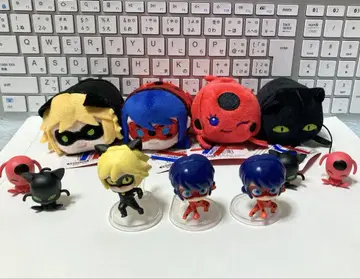 미라큘러스 레이디버그&샤 노와르 오테다마 봉제 인형 가챠 11점