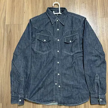 TRILBY 다크 블루 데님 셔츠 일본제
