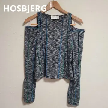 HOSBJERG 긴팔 티셔츠 스트레치 타이트 S 멀티 컬러 블랙