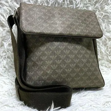EMPORIO ARMANI 이탈리아제 로고 숄더백 PVC 가죽