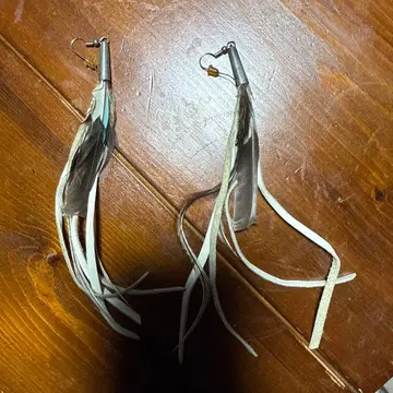 가죽 프린지 롱 귀걸이