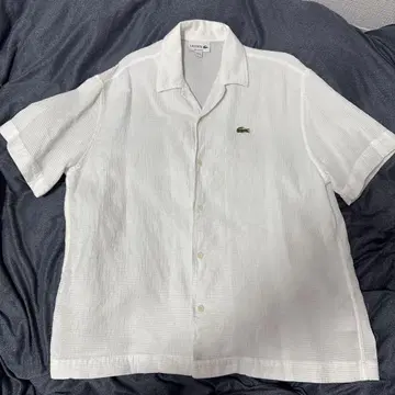 LACOSTE 라코스테 와플 니트 오픈 카라 셔츠