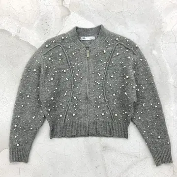 ZARA 펄 니트 자켓