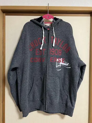 [ USED ] CONVERSE 보아 안감 집업 후드티 3L 사이즈