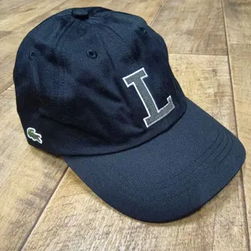 새상품 Lacoste L 자수 BLACK 캡 라코스테 모자