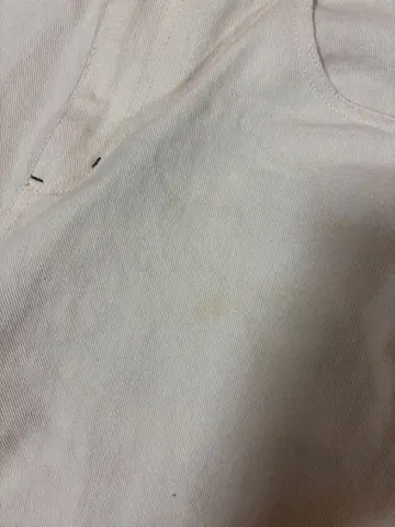 화이트 스트레이트 데님 팬츠