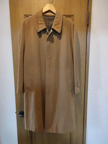 캐시미어 스텐카라 코트 롱 기장 L~XL 상당 카멜 브라운