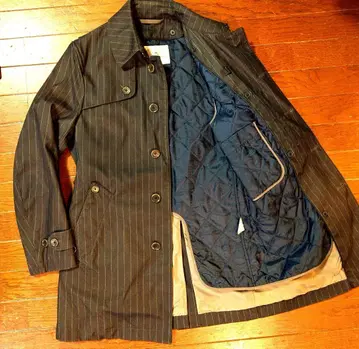 MEN'S MELROSE 스텐카라 코트 스트라이프 그레이