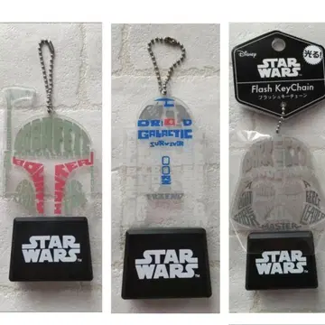 STAR WARS 플래시 키체인 3종 세트 아크릴