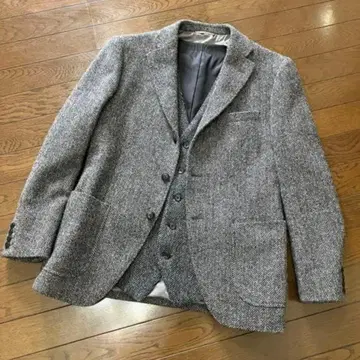 THE SUIT COMPANY 자켓 베스트 해리스 트위드