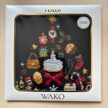 새상품 페이러 와코 wako 손수건 WAKO TREE 블랙 블랙