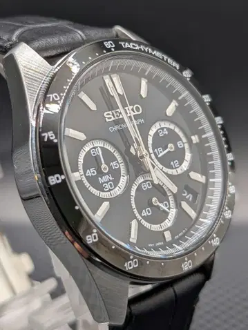 SEIKO 세이코 스피릿 8T63-00D0 크로노그래프 블랙 다이얼
