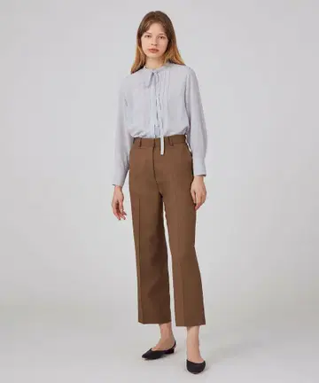 [ Ballsey ] 라이트 칼라 센터 프레스 스트레이트 팬츠