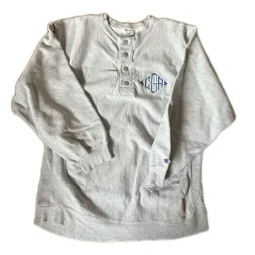 리버스 위브 헨리넥 XL 그레이 트리코 태그 80s