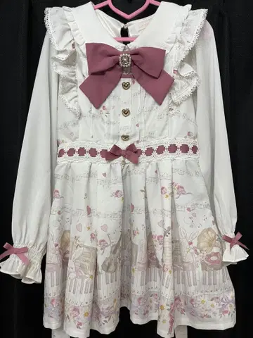 LIZLISA Melody bunny 패턴 셋업(화이트)