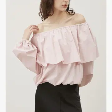 미사용 새상품 Milia Owen 4way 오프숄더 블라우스 핑크