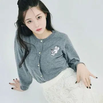 [ SNIDEL x foxy illustrations ] 자수 가디건