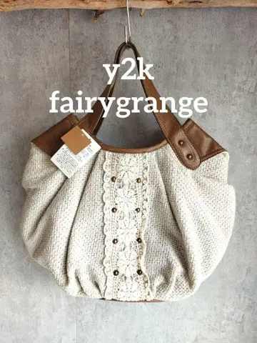 미사용 새상품 모리걸 핸드백 레이스 스터드 가죽 페어리 그런지