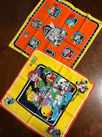 토리야마 아키라 닥터 슬럼프 아라레짱 손수건 2장 쇼와 레트로 당시물