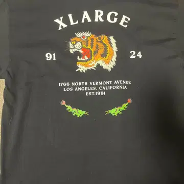 XLARGE 호랑이 자수 T셔츠 택 포함 새상품