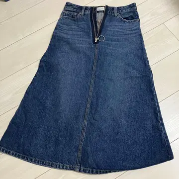 미라 오웬 데님 스커트