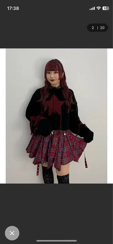 jouetie 스타 프린지 숏 니트 쥬에티