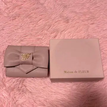 Maison de FLEUR 지갑 리본 핑크
