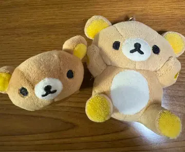 리락쿠마 모찌펫탄 클리너 인형 배지 스트랩