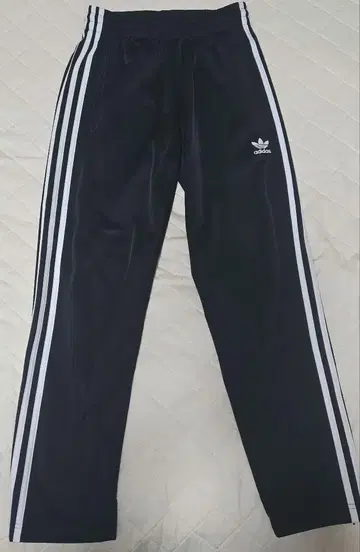 adidas 블랙 저지 팬츠 3도 라인