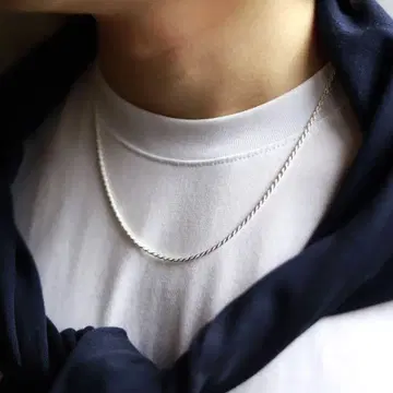 F.H. 실버 목걸이 (로프 체인 1.9mm) 50cm