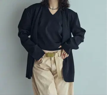 새상품 NOBLE ELENIXTHENIME 니트 자켓 블랙