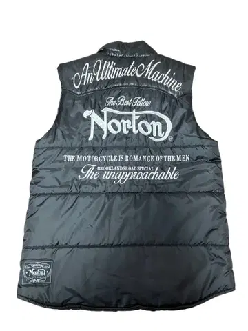 노튼 Norton 충전솜 베스트 자수 블랙 사이즈 M