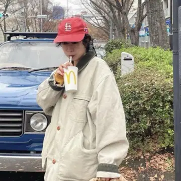 90s 데드스탁 Budweiser 카디널스 빨간색 캡 구제 의류