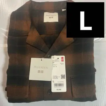 JWANDERSON 브러쉬드 코튼 오버 사이즈 셔츠 브라운 L 사이즈